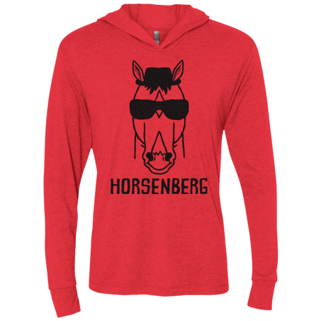 T-Shirts Vintage Red / X-Small Horsenberg Triblend Long Sleeve Hoodie Tee