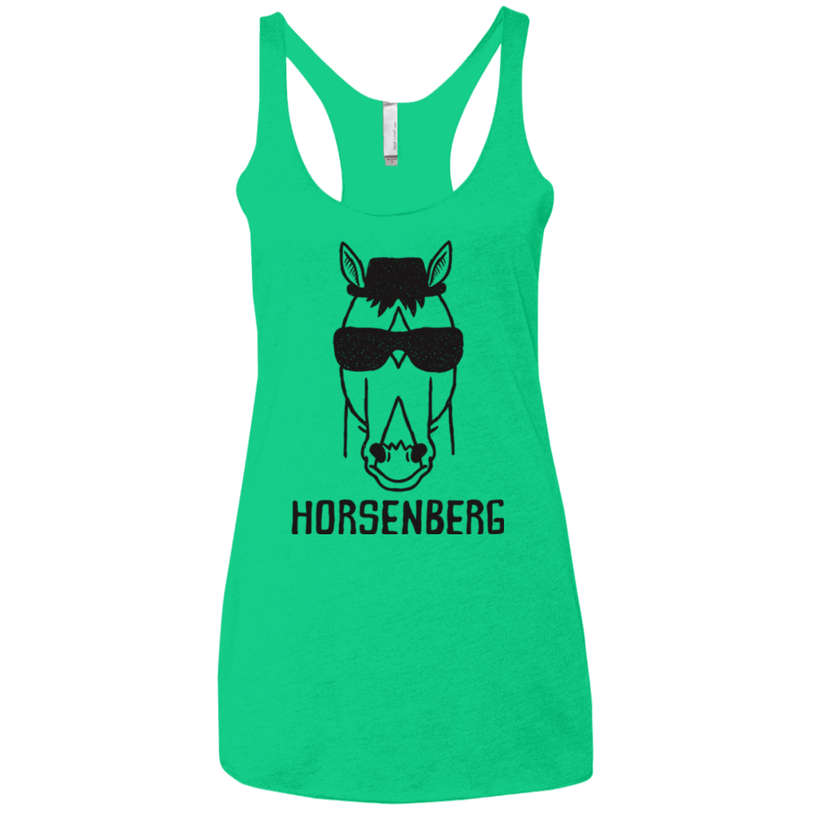 T-Shirts Envy / X-Small Horsenberg Women's Triblend Racerback Tank