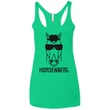 T-Shirts Envy / X-Small Horsenberg Women's Triblend Racerback Tank