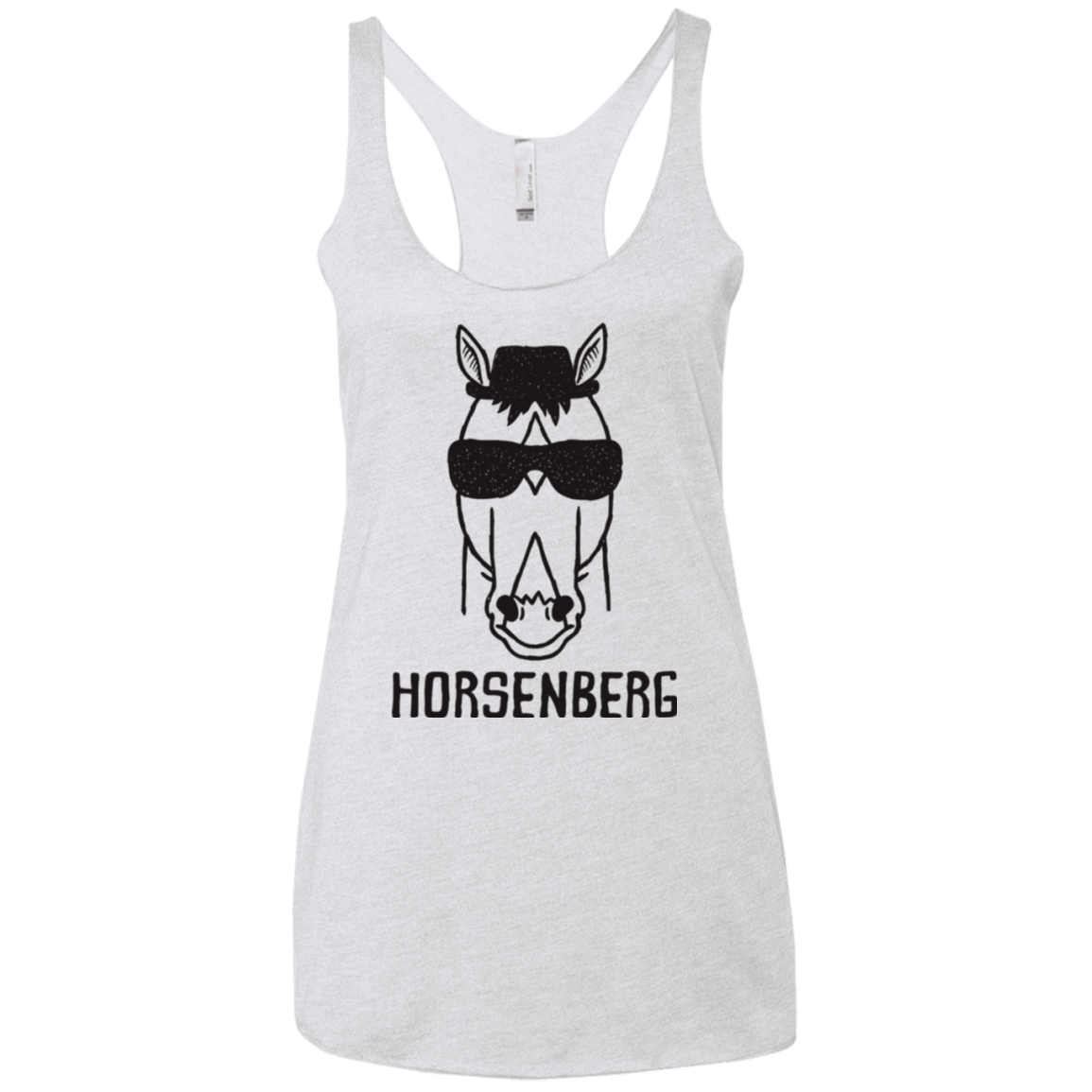 T-Shirts Heather White / X-Small Horsenberg Women's Triblend Racerback Tank