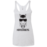 T-Shirts Heather White / X-Small Horsenberg Women's Triblend Racerback Tank