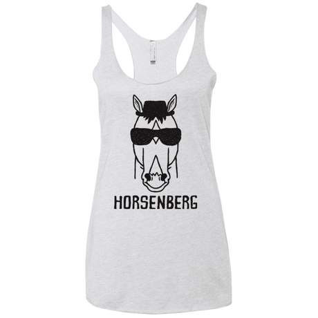 T-Shirts Heather White / X-Small Horsenberg Women's Triblend Racerback Tank