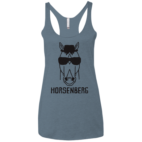 T-Shirts Indigo / X-Small Horsenberg Women's Triblend Racerback Tank