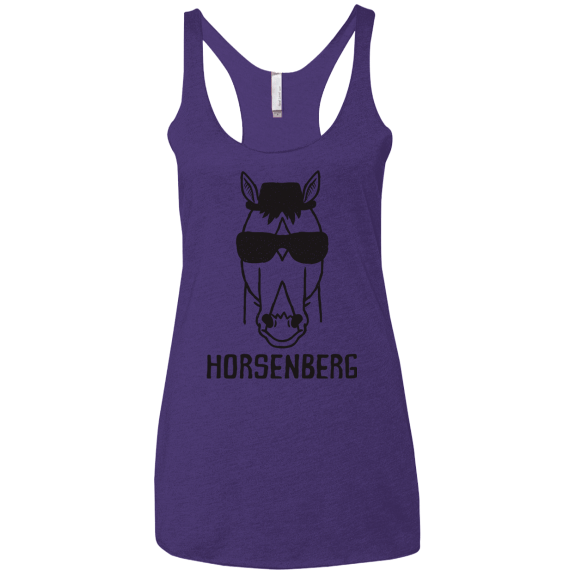 T-Shirts Purple Rush / X-Small Horsenberg Women's Triblend Racerback Tank