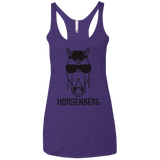 T-Shirts Purple Rush / X-Small Horsenberg Women's Triblend Racerback Tank