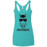 T-Shirts Tahiti Blue / X-Small Horsenberg Women's Triblend Racerback Tank