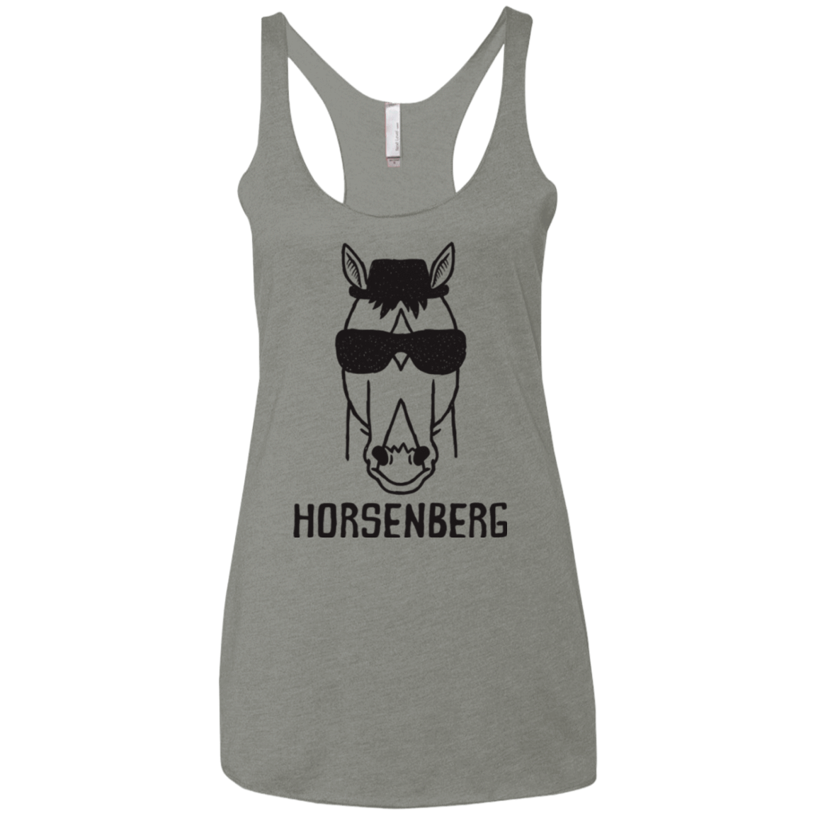 T-Shirts Venetian Grey / X-Small Horsenberg Women's Triblend Racerback Tank