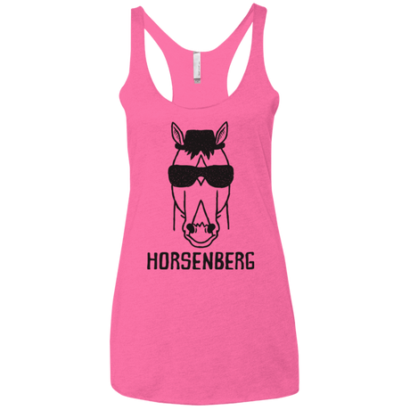 T-Shirts Vintage Pink / X-Small Horsenberg Women's Triblend Racerback Tank