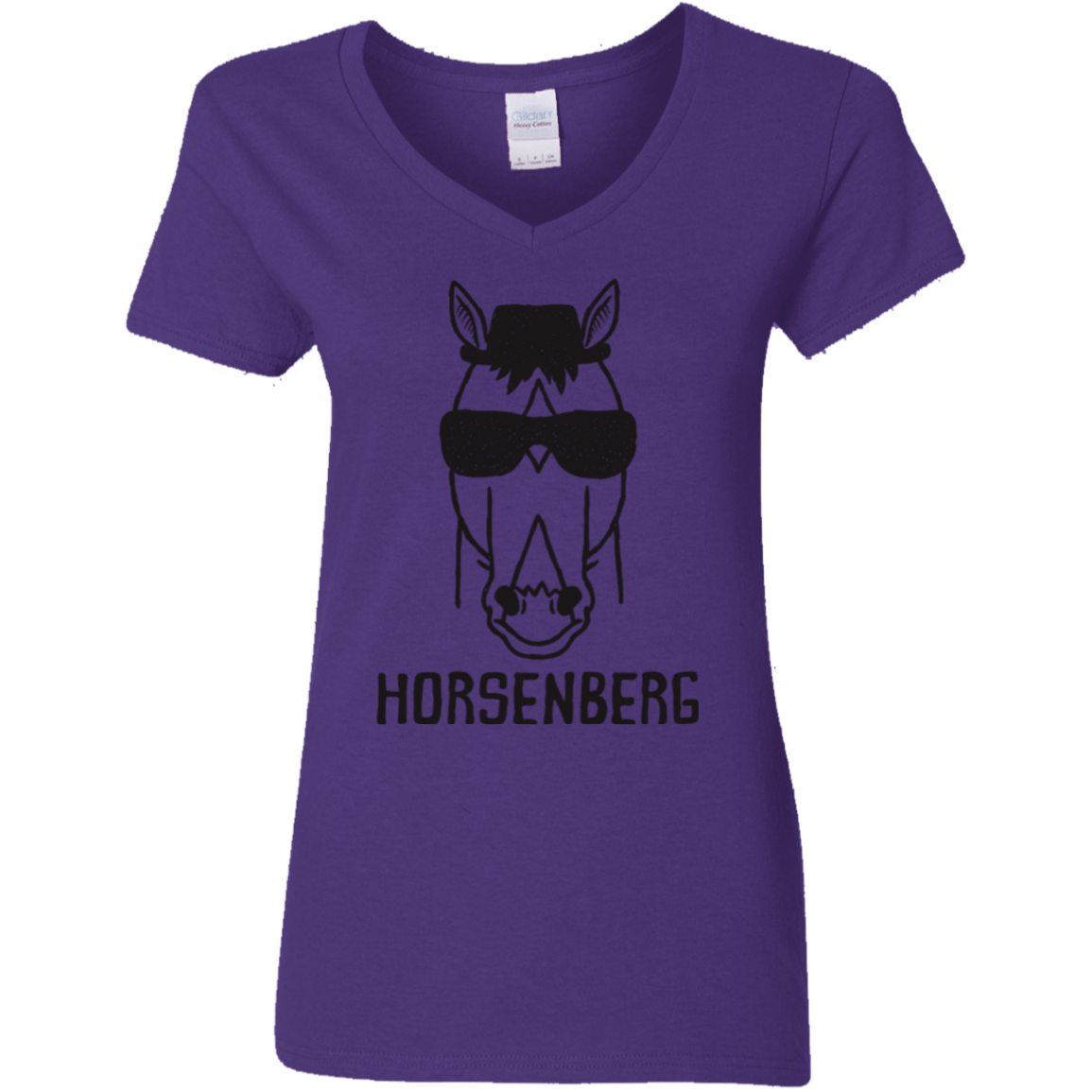 T-Shirts Purple / S Horsenberg Women's V-Neck T-Shirt