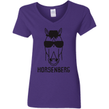 T-Shirts Purple / S Horsenberg Women's V-Neck T-Shirt