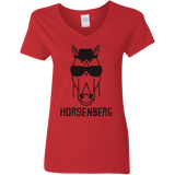 T-Shirts Red / S Horsenberg Women's V-Neck T-Shirt