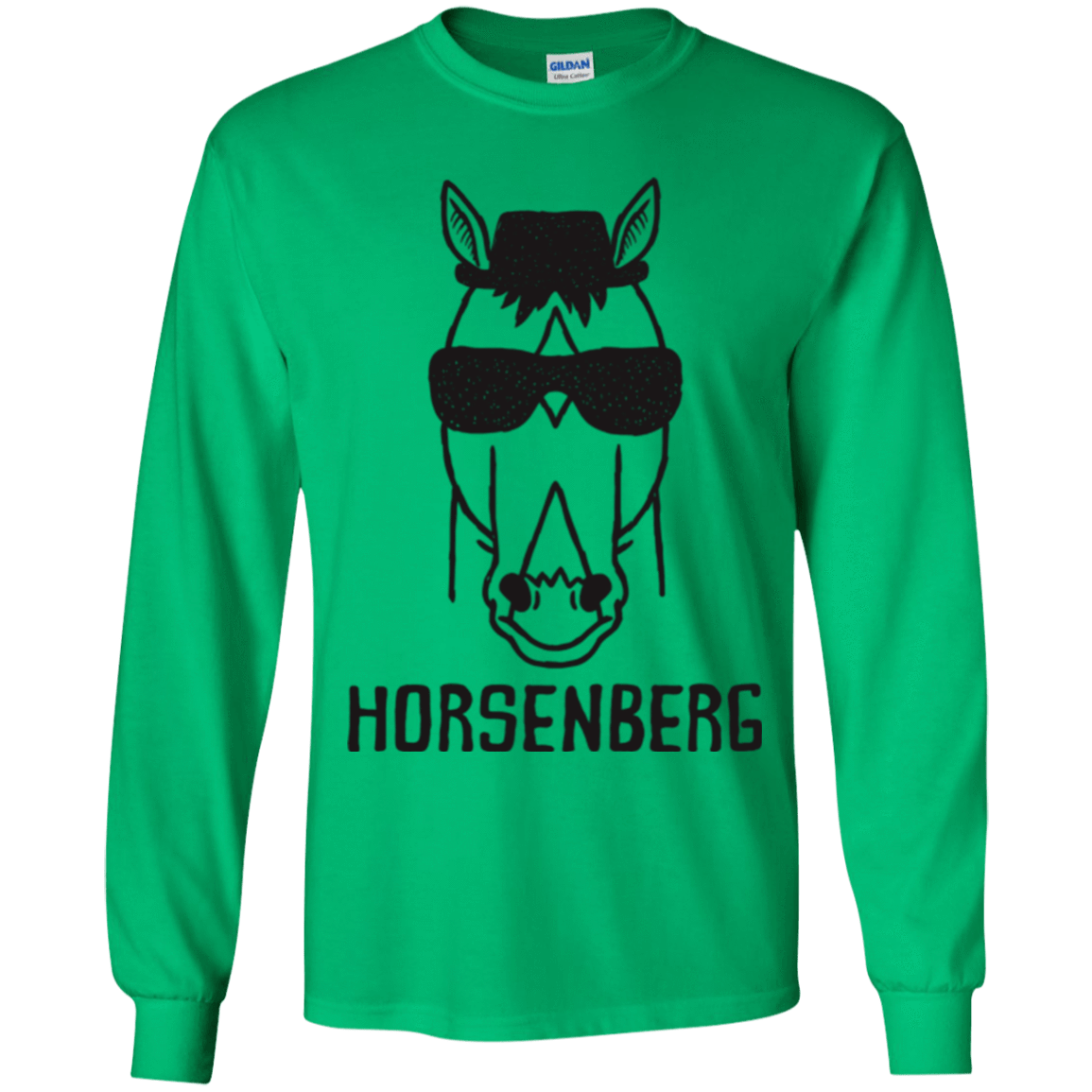 T-Shirts Irish Green / YS Horsenberg Youth Long Sleeve T-Shirt