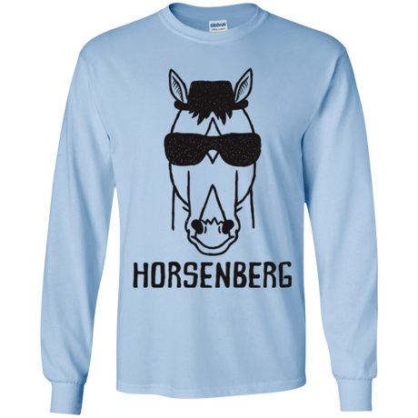 T-Shirts Light Blue / YS Horsenberg Youth Long Sleeve T-Shirt