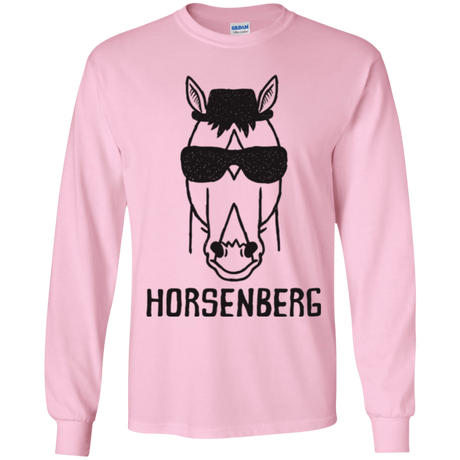 T-Shirts Light Pink / YS Horsenberg Youth Long Sleeve T-Shirt