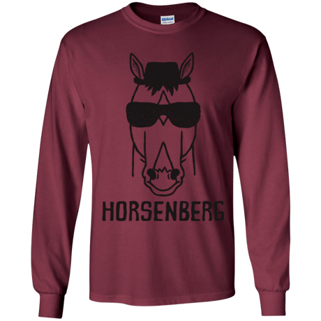 T-Shirts Maroon / YS Horsenberg Youth Long Sleeve T-Shirt