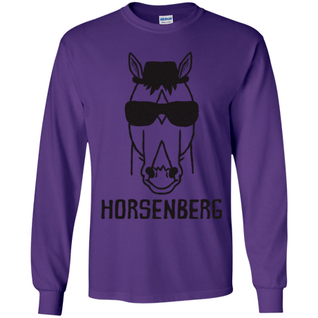 T-Shirts Purple / YS Horsenberg Youth Long Sleeve T-Shirt