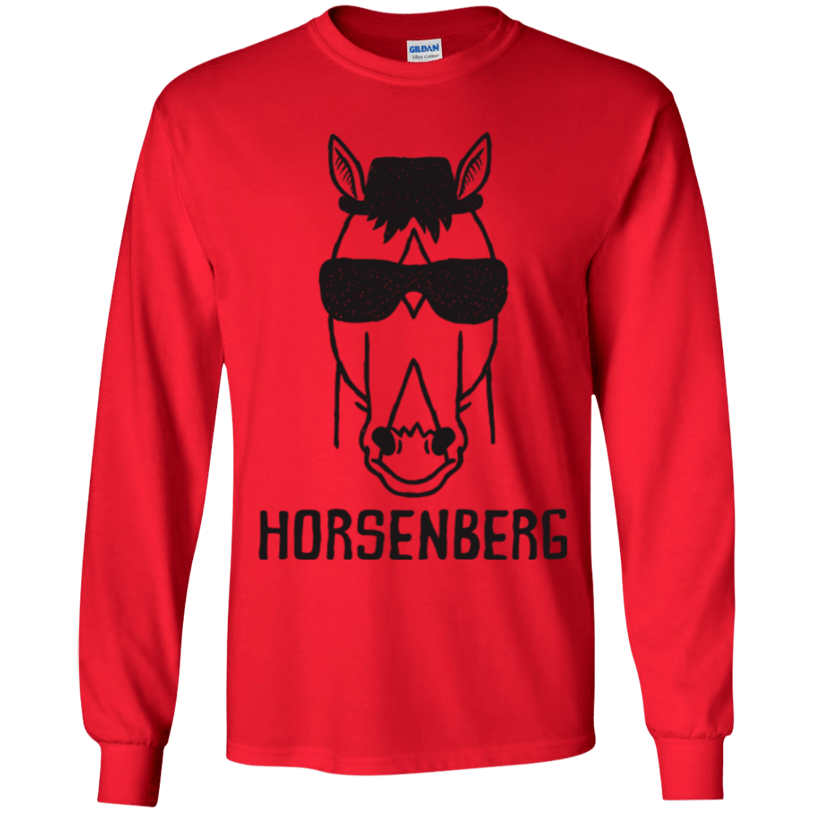 T-Shirts Red / YS Horsenberg Youth Long Sleeve T-Shirt
