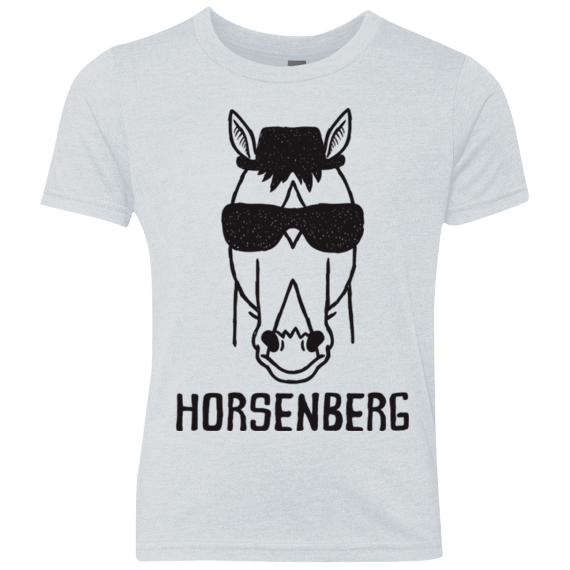 T-Shirts Heather White / YXS Horsenberg Youth Triblend T-Shirt