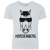 T-Shirts Heather White / YXS Horsenberg Youth Triblend T-Shirt
