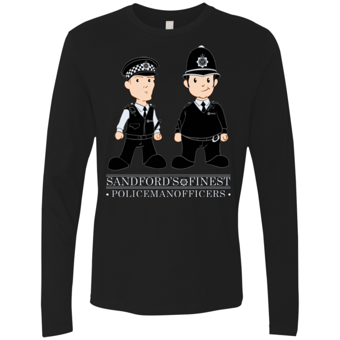 T-Shirts Black / Small Hot Fuzz Men's Premium Long Sleeve