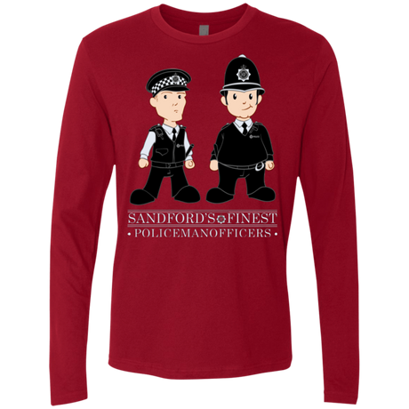 T-Shirts Cardinal / Small Hot Fuzz Men's Premium Long Sleeve