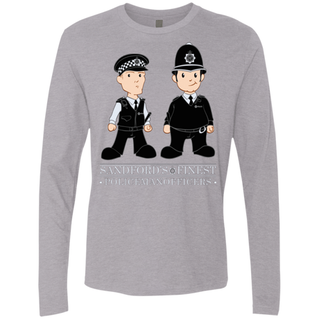 T-Shirts Heather Grey / Small Hot Fuzz Men's Premium Long Sleeve