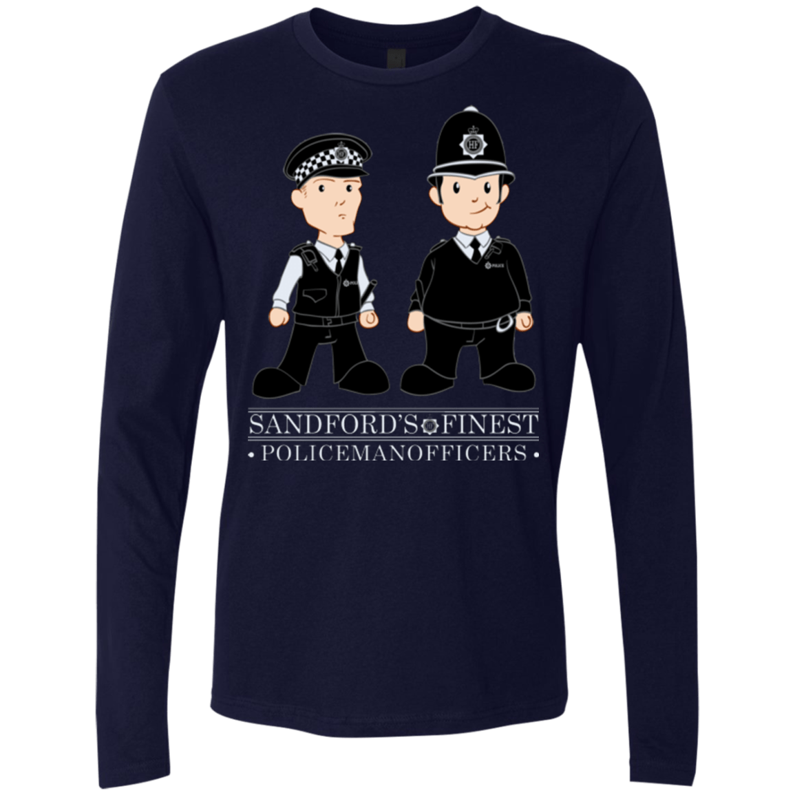 T-Shirts Midnight Navy / Small Hot Fuzz Men's Premium Long Sleeve
