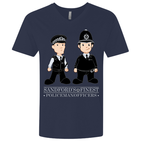 T-Shirts Midnight Navy / X-Small Hot Fuzz Men's Premium V-Neck