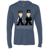 T-Shirts Indigo / X-Small Hot Fuzz Triblend Long Sleeve Hoodie Tee