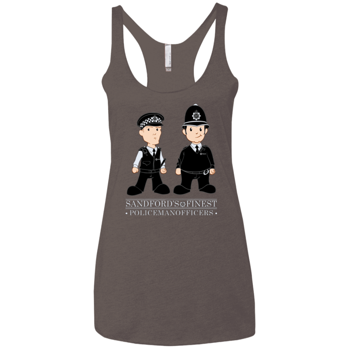 T-Shirts Macchiato / X-Small Hot Fuzz Women's Triblend Racerback Tank