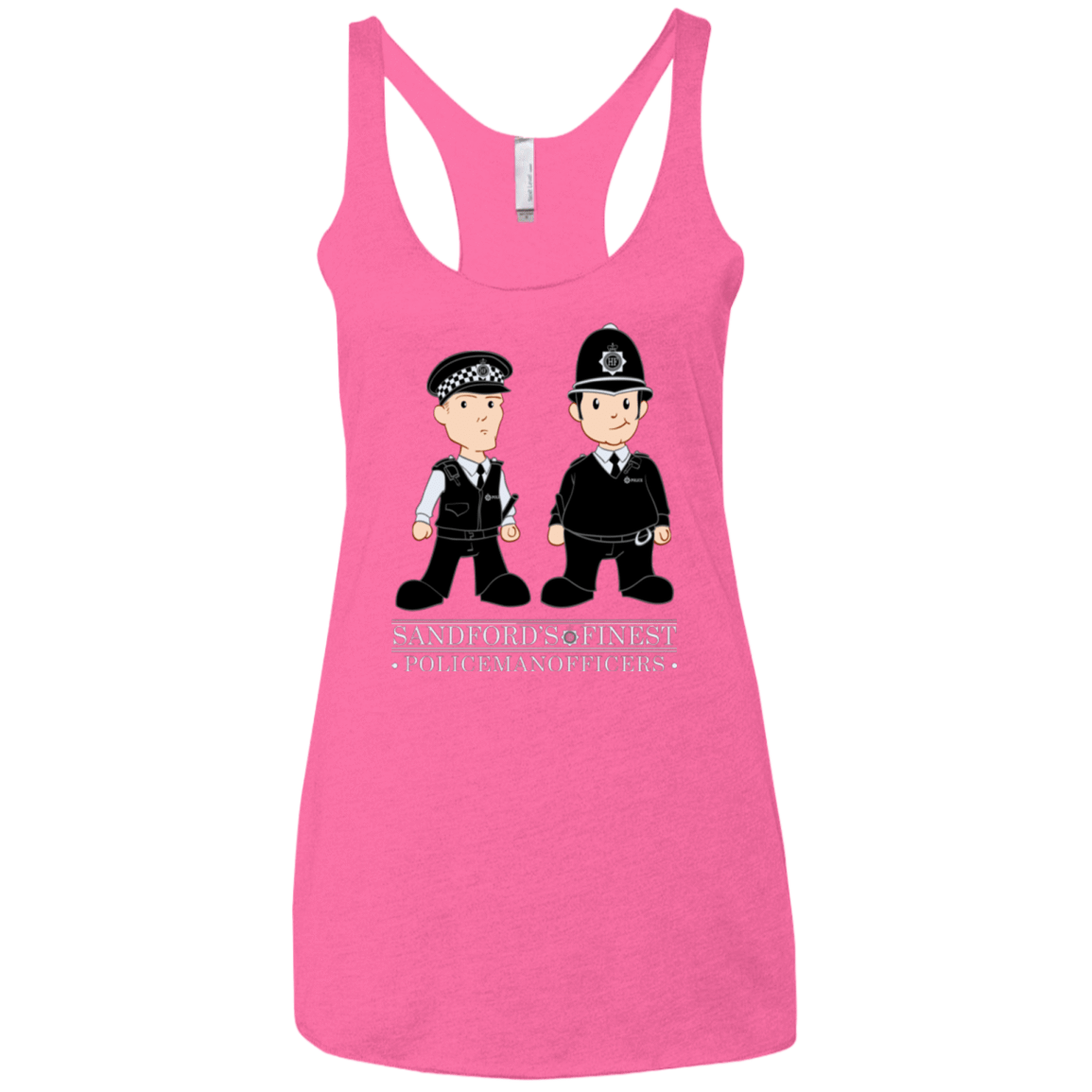 T-Shirts Vintage Pink / X-Small Hot Fuzz Women's Triblend Racerback Tank