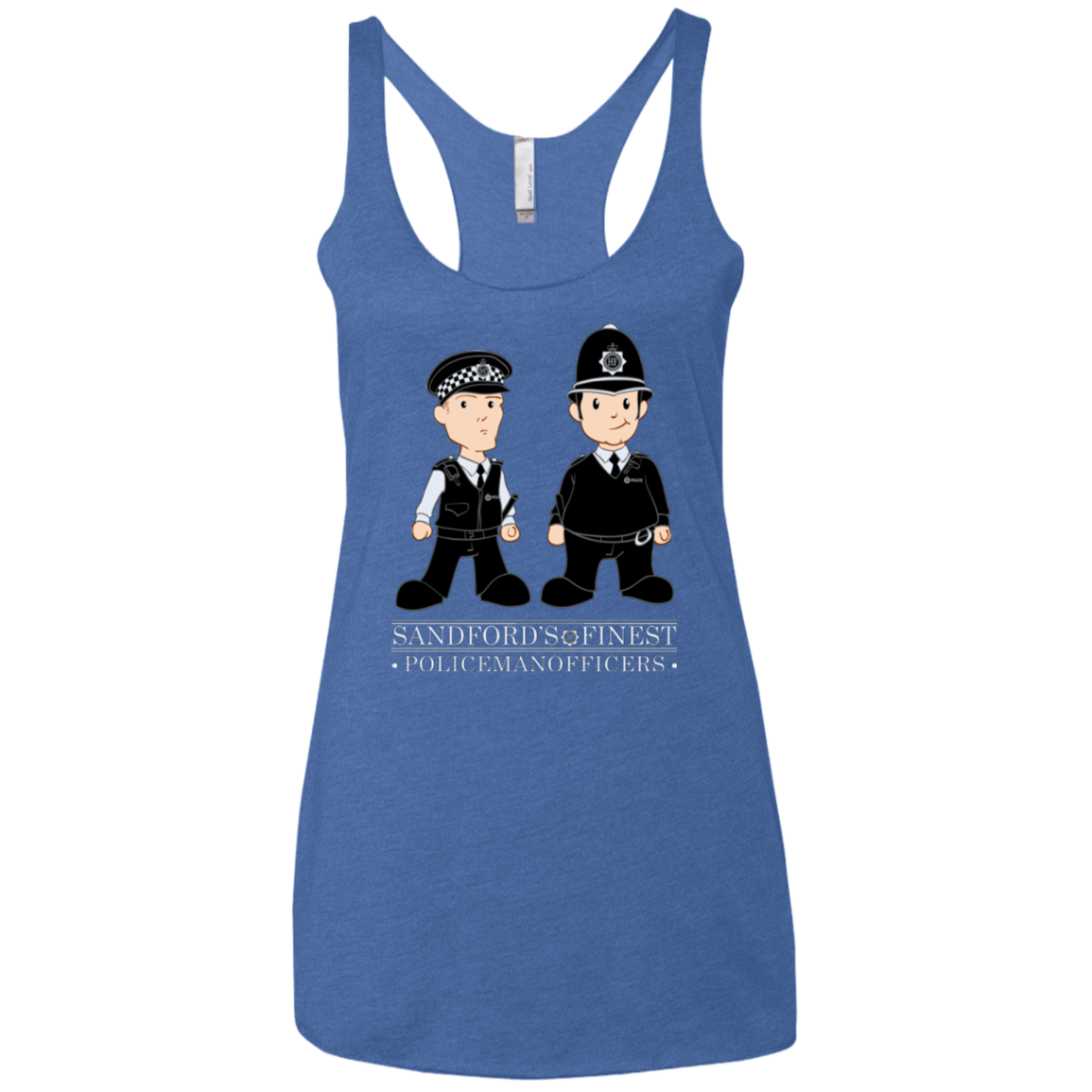 T-Shirts Vintage Royal / X-Small Hot Fuzz Women's Triblend Racerback Tank