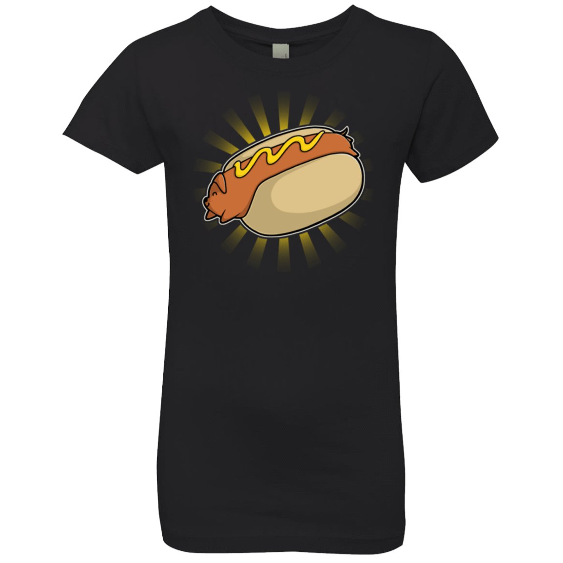 T-Shirts Black / YXS Hotdog Girls Premium T-Shirt
