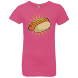 T-Shirts Hot Pink / YXS Hotdog Girls Premium T-Shirt