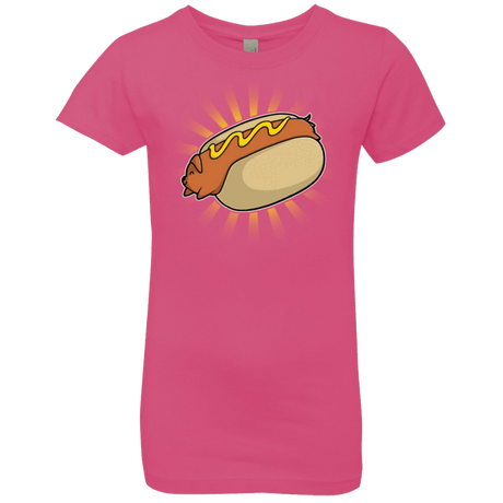 T-Shirts Hot Pink / YXS Hotdog Girls Premium T-Shirt