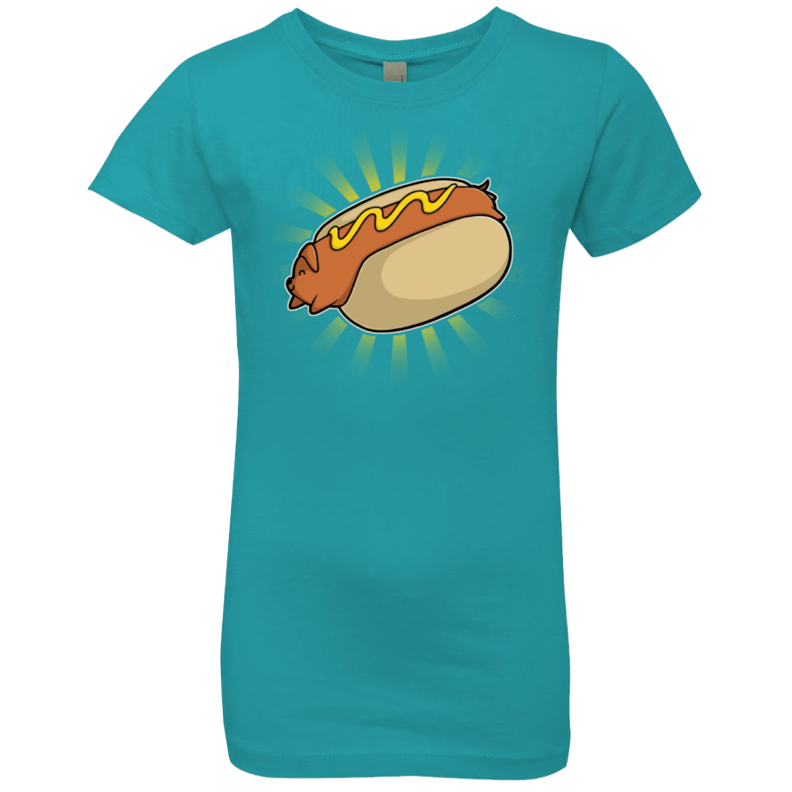 T-Shirts Tahiti Blue / YXS Hotdog Girls Premium T-Shirt