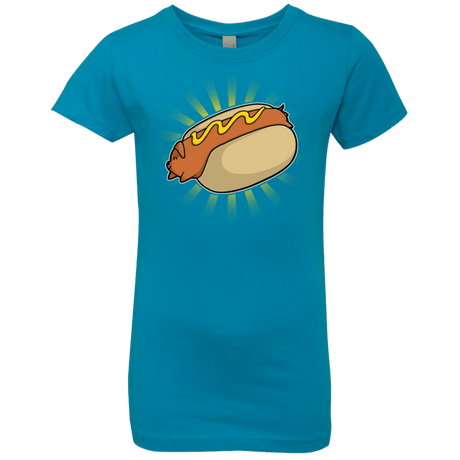 T-Shirts Turquoise / YXS Hotdog Girls Premium T-Shirt