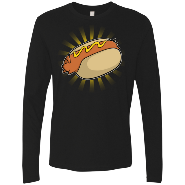 T-Shirts Black / Small Hotdog Men's Premium Long Sleeve