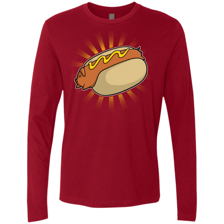 T-Shirts Cardinal / Small Hotdog Men's Premium Long Sleeve