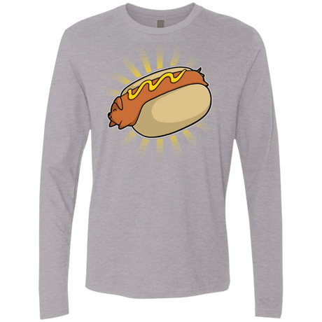 T-Shirts Heather Grey / Small Hotdog Men's Premium Long Sleeve
