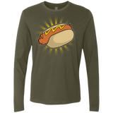 T-Shirts Military Green / Small Hotdog Men's Premium Long Sleeve