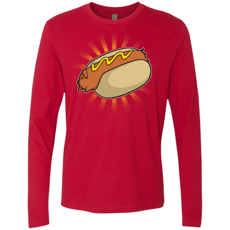 T-Shirts Red / Small Hotdog Men's Premium Long Sleeve
