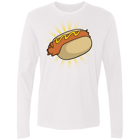 T-Shirts White / Small Hotdog Men's Premium Long Sleeve