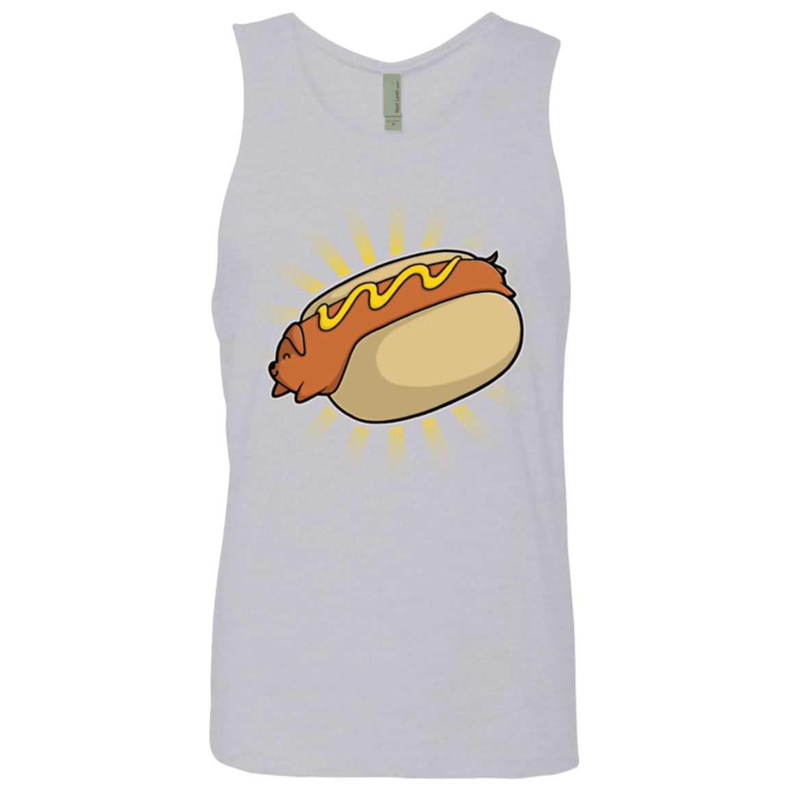 T-Shirts Heather Grey / Small Hotdog Men's Premium Tank Top