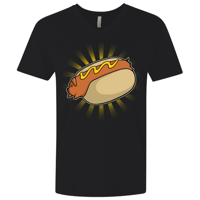 T-Shirts Black / X-Small Hotdog Men's Premium V-Neck