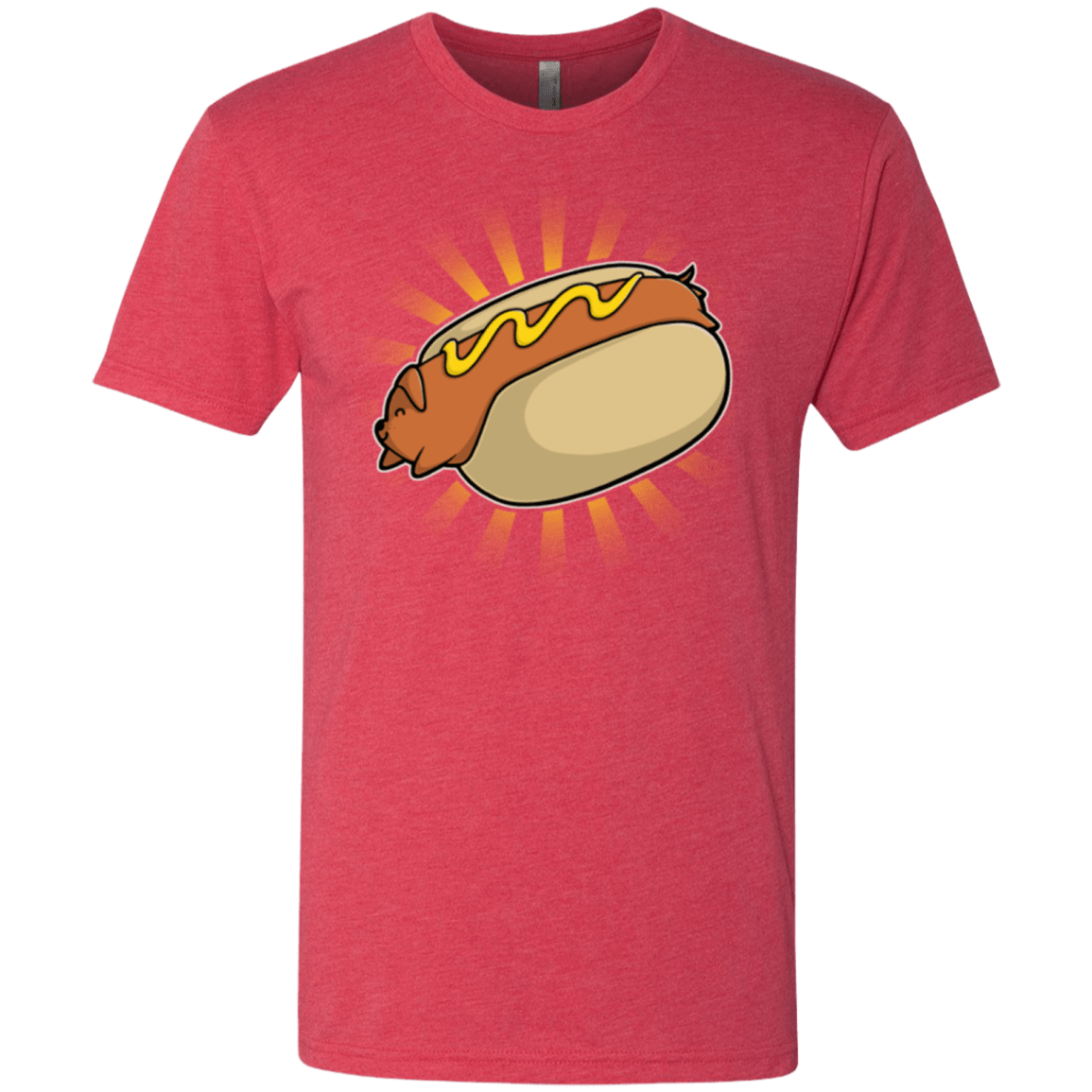 T-Shirts Vintage Red / Small Hotdog Men's Triblend T-Shirt