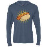 T-Shirts Indigo / X-Small Hotdog Triblend Long Sleeve Hoodie Tee