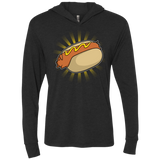T-Shirts Vintage Black / X-Small Hotdog Triblend Long Sleeve Hoodie Tee