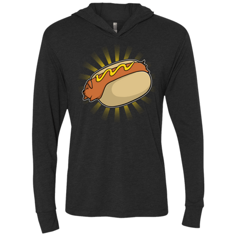 T-Shirts Vintage Black / X-Small Hotdog Triblend Long Sleeve Hoodie Tee