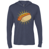 T-Shirts Vintage Navy / X-Small Hotdog Triblend Long Sleeve Hoodie Tee